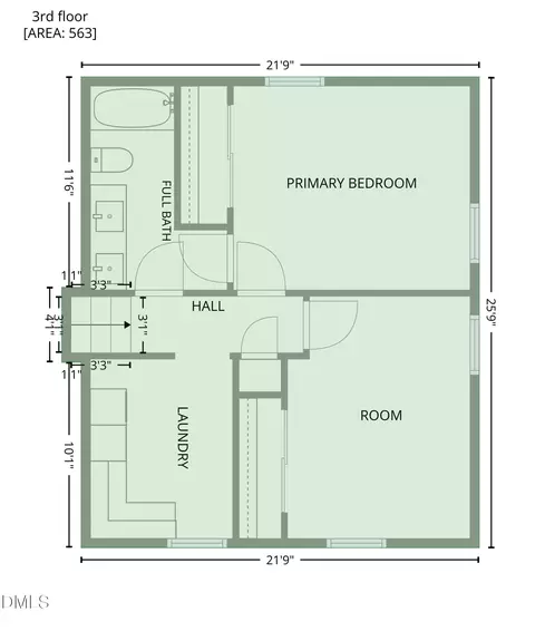 Floorplan - 5314 Quail Meadow Dr, Raleigh, NC 27609 photo 6 of 6