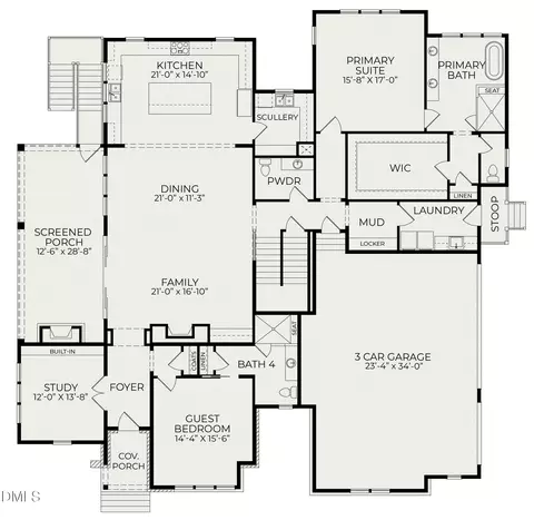 Floorplan - 125 Crestridge Pl, Durham, NC 27705 photo 1 of 4