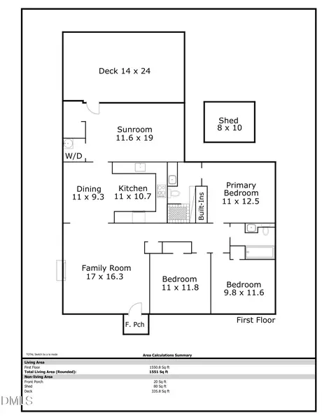Floorplan - 511 Hugo St, Durham, NC 27704 photo 1 of 2
