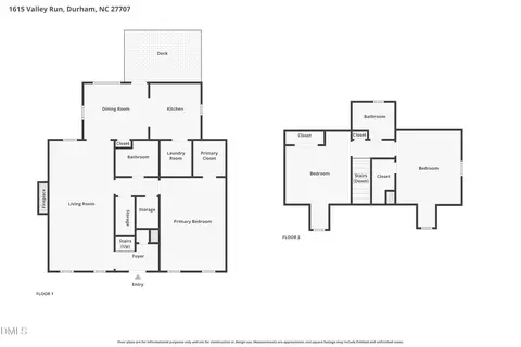 Floorplan - 1615 Valley Run, Durham, NC 27707 photo 1 of 1