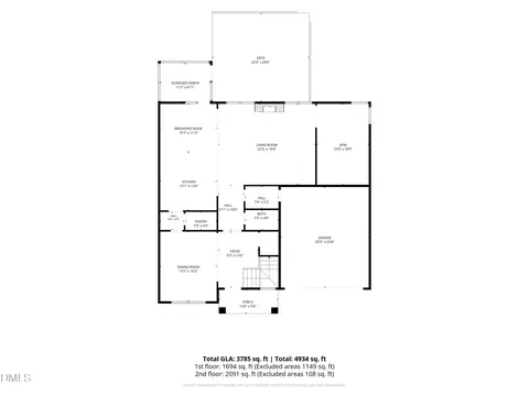 Floorplan - 1241 Capstone Dr, Durham, NC 27713 photo 1 of 2