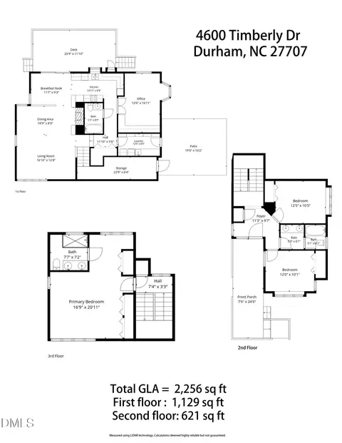 Floorplan - 4600 Timberly Dr, Durham, NC 27707 photo 1 of 1