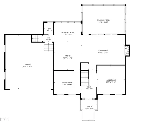 Floorplan - 212 Silver Lining Ln, Cary, NC 27513 photo 1 of 2
