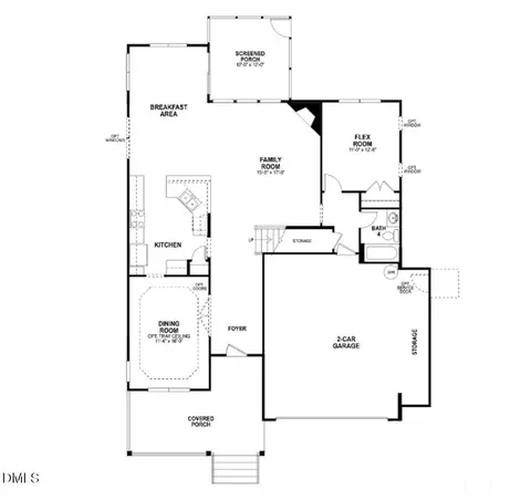 Floorplan - 48 Two Creeks Loop, Chapel Hill, NC 27517 photo 1 of 2