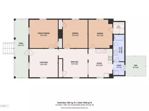 Floorplan - 314 Wake Pl, Durham, NC 27701 photo 1 of 1