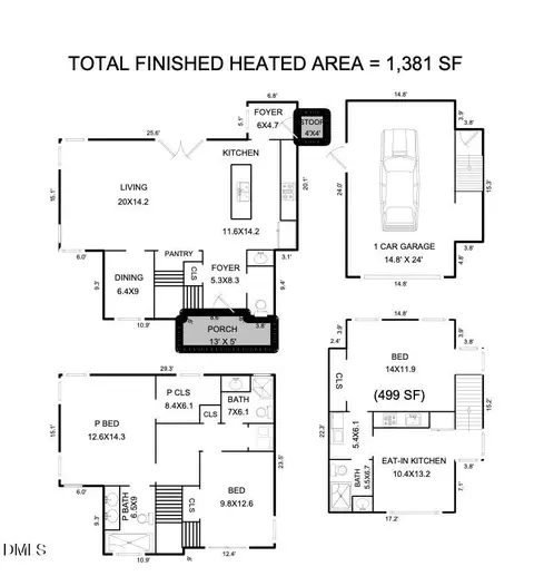 Floorplan - 418 E Hammond St, Durham, NC 27704 photo 2 of 2