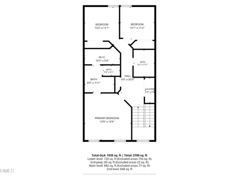 Floorplan - 835 Winter Meadow Dr, Wake Forest, NC 27587 photo 3 of 4