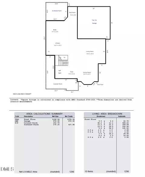 Floorplan - 2837 Cameron Pond Dr, Cary, NC 27519 photo 1 of 4