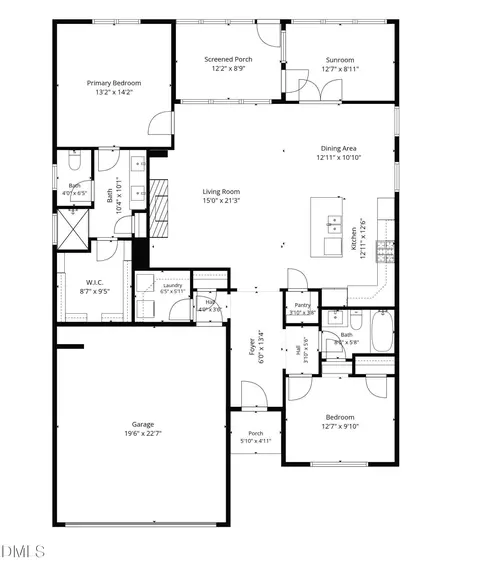 Floorplan - 1027 Chamblee Ct, Durham, NC 27703 photo 2 of 2