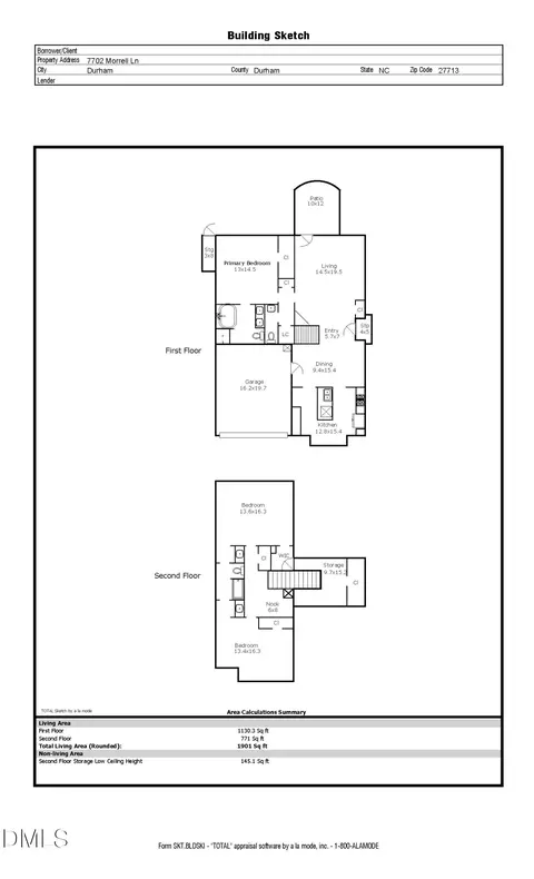 Floorplan - 7702 Morrell Ln, Durham, NC 27713 photo 1 of 1
