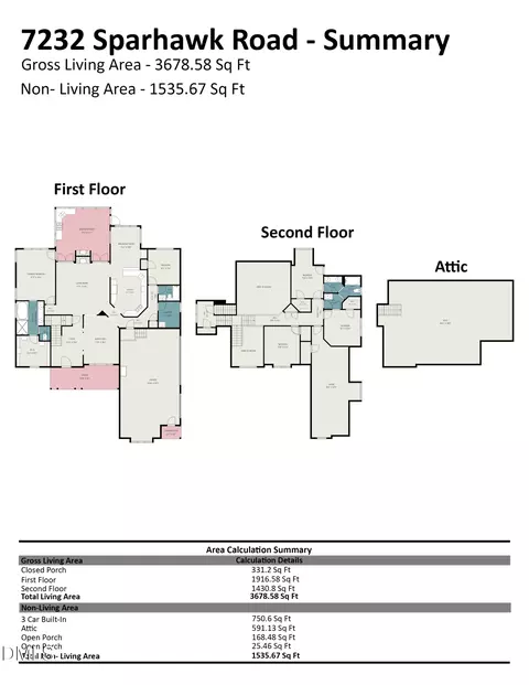 Floorplan - 7232 Sparhawk Rd, Wake Forest, NC 27587 photo 4 of 4