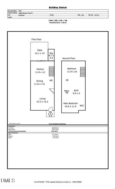 Floorplan - 3565 Sugar Tree Pl, Durham, NC 27713 photo 1 of 1