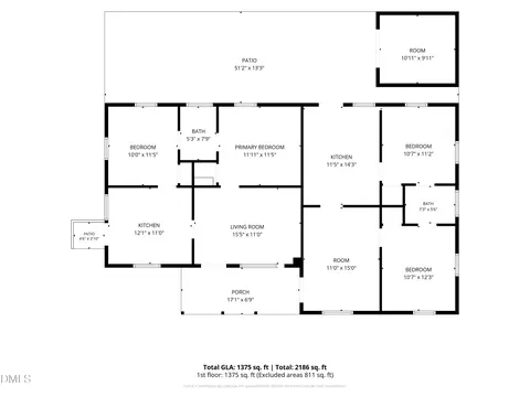 Floorplan - 1007 Grant St, Durham, NC 27701 photo 2 of 2