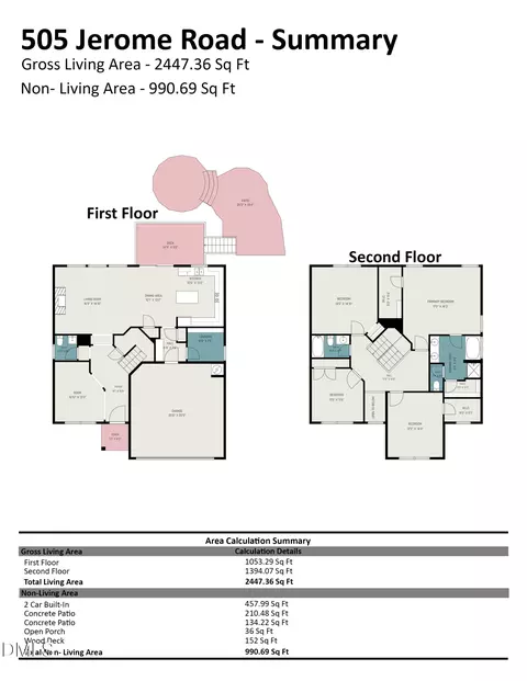 Floorplan - 505 Jerome Rd, Durham, NC 27713 photo 3 of 3