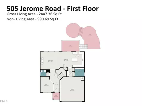 Floorplan - 505 Jerome Rd, Durham, NC 27713 photo 1 of 3