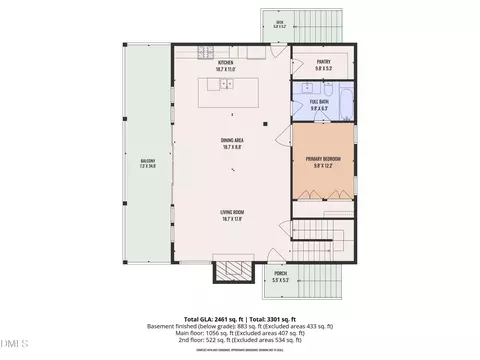 Floorplan - 2529 Baptist Rd, Durham, NC 27703 photo 6 of 8