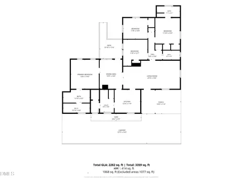 Floorplan - 107 Pinecrest Rd, Durham, NC 27705 photo 3 of 4
