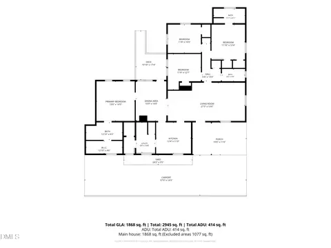 Floorplan - 107 Pinecrest Rd, Durham, NC 27705 photo 2 of 4