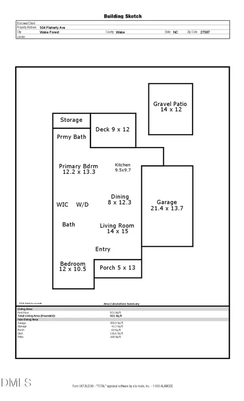 Floorplan - 504 Flaherty Ave, Wake Forest, NC 27587 photo 1 of 1