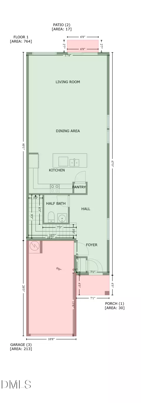 Floorplan - 2018 Rockface Way, Durham, NC 27703 photo 1 of 4