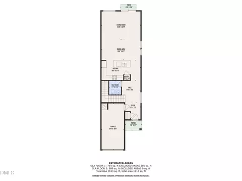 Floorplan - 2018 Rockface Way, Durham, NC 27703 photo 3 of 4