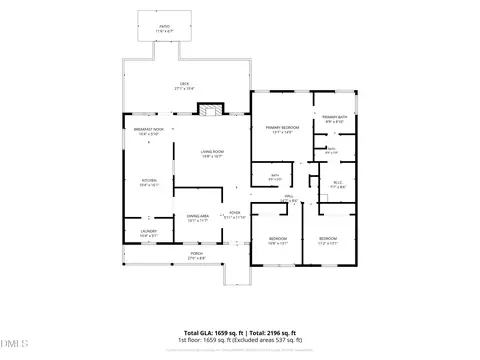 Floorplan - 166 Edmondson Dr, Willow Spring, NC 27592 photo 1 of 2
