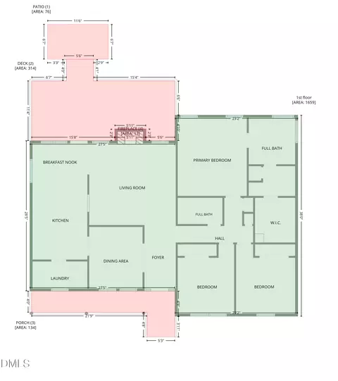 Floorplan - 166 Edmondson Dr, Willow Spring, NC 27592 photo 2 of 2