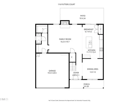 Floorplan - 116 Putters Ct, Durham, NC 27703 photo 1 of 4