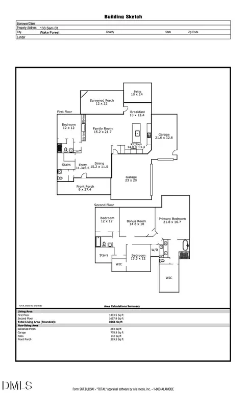 Floorplan - 133 Sam Ct, Wake Forest, NC 27587 photo 1 of 1