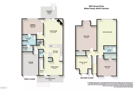 Floorplan - 629 Canvas Dr, Wake Forest, NC 27587 photo 2 of 2