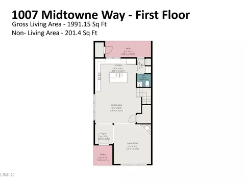 Floorplan - 1007 Midtowne Way, Durham, NC 27713 photo 1 of 6