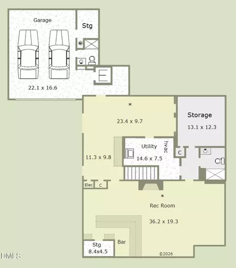 Floorplan - 1003 Gardner St, Raleigh, NC 27607 photo 2 of 2