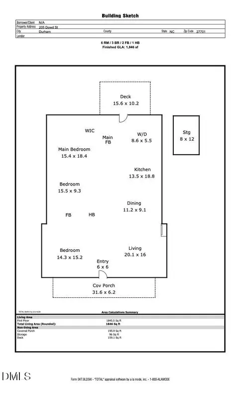 Floorplan - 205 Dowd St, Durham, NC 27701 photo 2 of 2