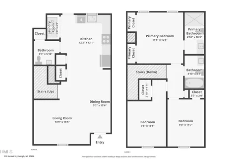 Floorplan - 219 Socket St, Raleigh, NC 27606 photo 1 of 3