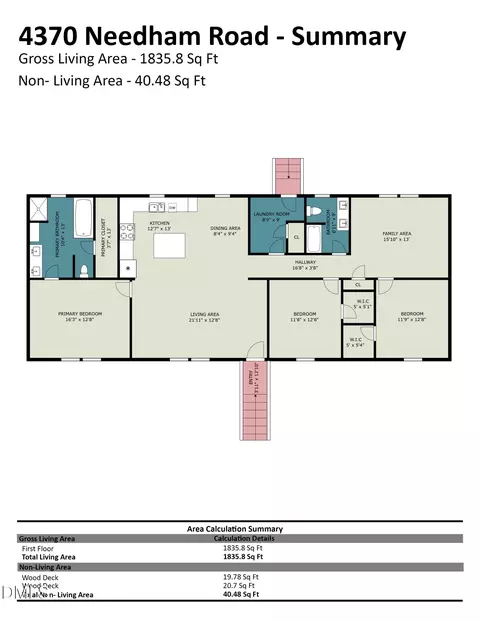 Floorplan - 4370 Needham Rd, Bailey, NC 27807 photo 1 of 2