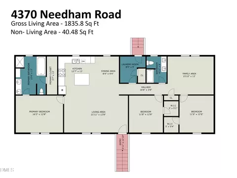 Floorplan - 4370 Needham Rd, Bailey, NC 27807 photo 2 of 2