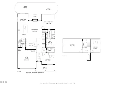 Floorplan - 804 Copper Beech Ln, Wake Forest, NC 27587 photo 1 of 1