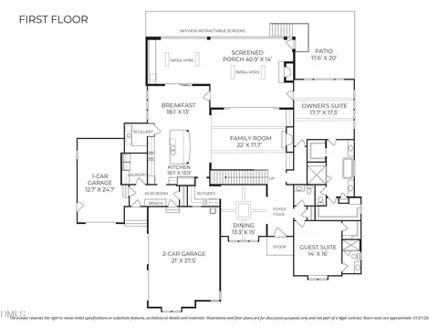 Floorplan - 9004 Meadow Pointe Ct, Wake Forest, NC 27587 photo 1 of 2