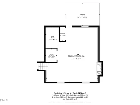 Floorplan - 5501 Lacy Rd, Durham, NC 27713 photo 6 of 6