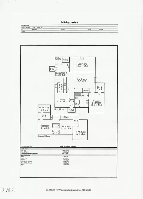 Floorplan - 7 Fox Chase Ln, Durham, NC 27713 photo 1 of 1