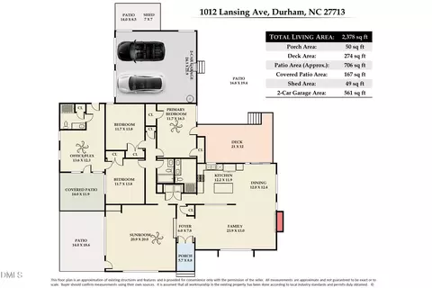 Floorplan - 1012 Lansing Ave, Durham, NC 27713 photo 1 of 1