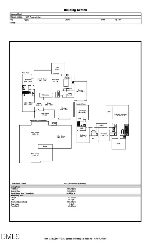 Floorplan - 1006 Overdrift Ln, Cary, NC 27519 photo 2 of 2