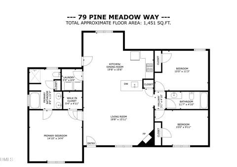 Floorplan - 79 Pine Meadow Way, Middlesex, NC 27557 photo 1 of 1