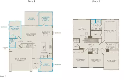 Floorplan - 613 Florentia Way, Garner, NC 27529 photo 1 of 1