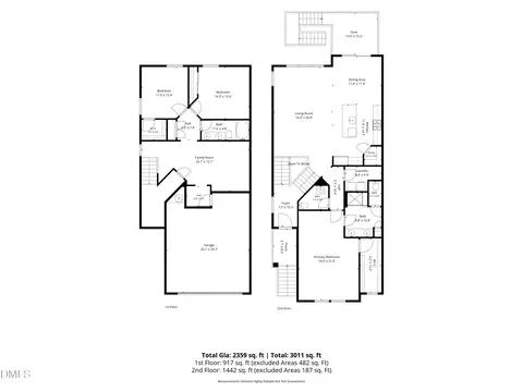 Floorplan - 1544 Catch Fly Ln, Durham, NC 27713 photo 1 of 1