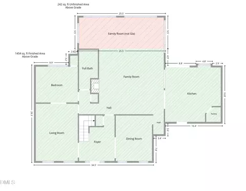 Floorplan - 111 Swordgate Dr, Cary, NC 27513 photo 3 of 5