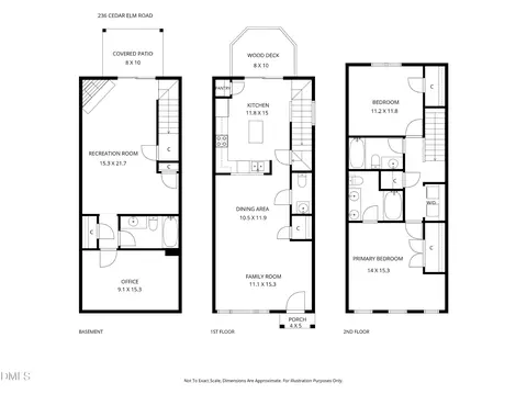 Floorplan - 236 Cedar Elm Rd, Durham, NC 27713 photo 4 of 4
