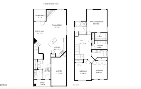 Floorplan - 1150 Searstone Ct, Durham, NC 27713 photo 1 of 2