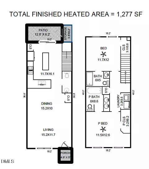 Floorplan - 26 Pocono Dr, Durham, NC 27705 photo 1 of 2