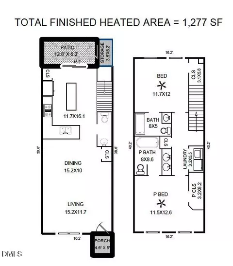 Floorplan - 26 Pocono Dr, Durham, NC 27705 photo 2 of 2